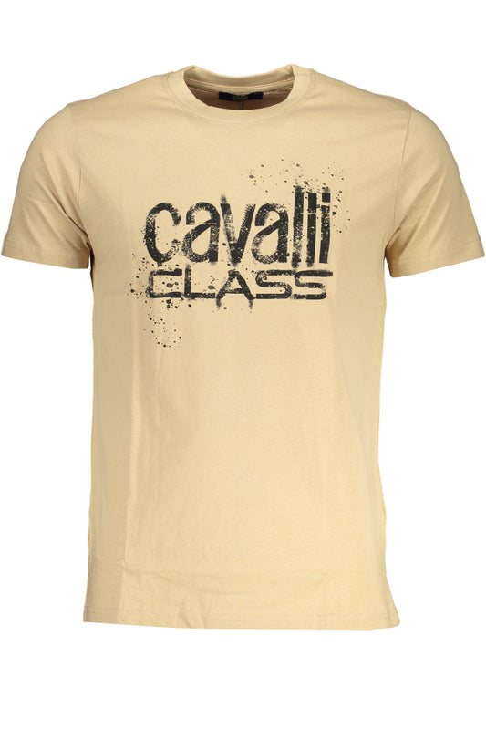 Cavalli Class T-Shirt Maniche Corte Uomo Beige - mem39