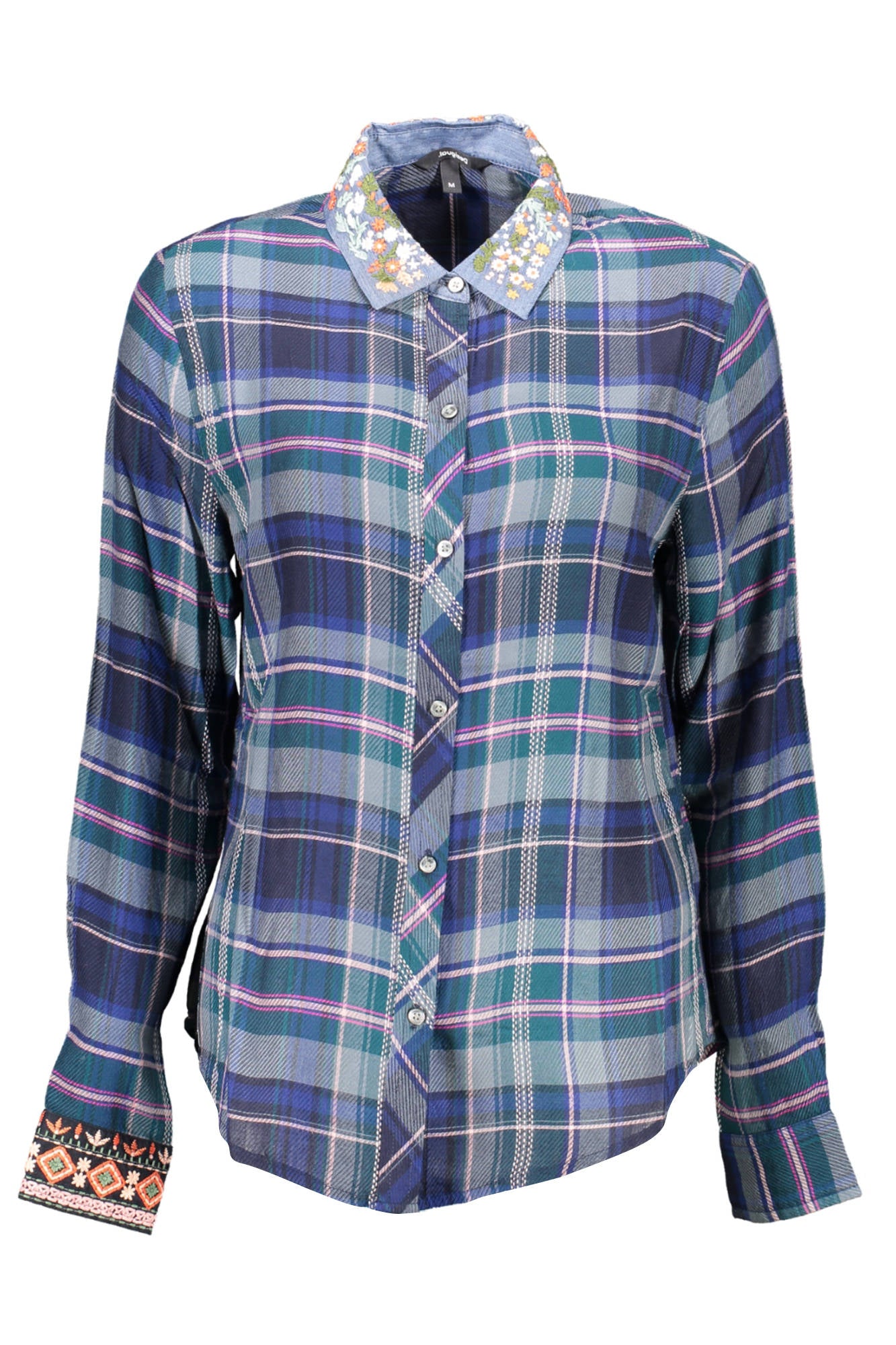 Desigual Camicia Maniche Lunghe Donna Blu"" - mem39