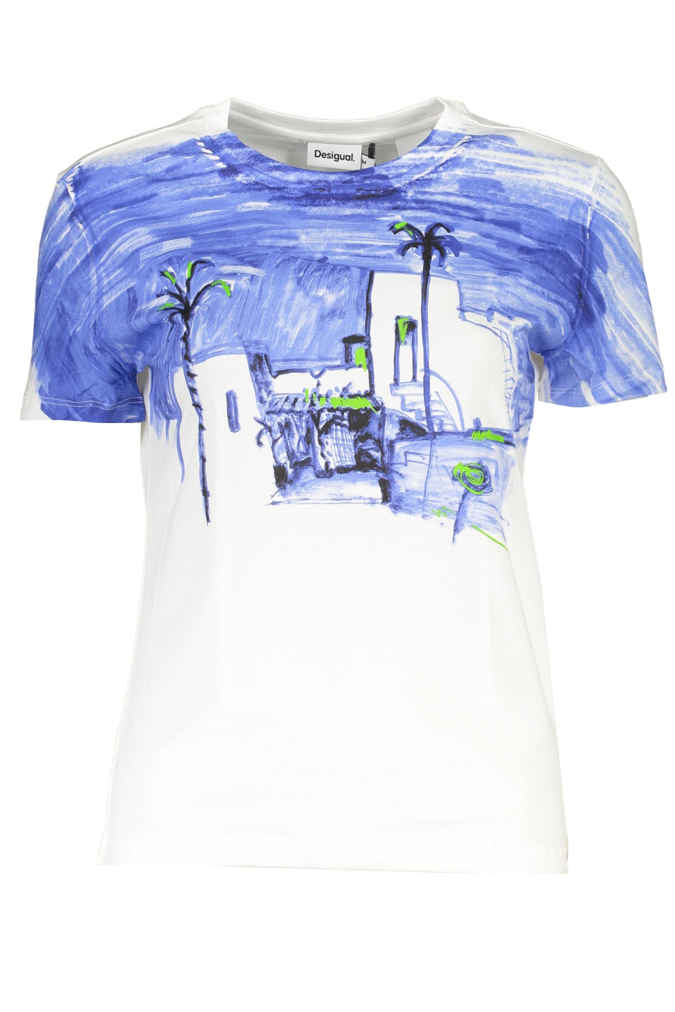 Desigual T-Shirt Maniche Corte Donna Bianco"" - mem39