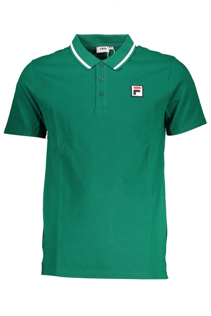 Fila Polo Maniche Corte Uomo Verde - mem39