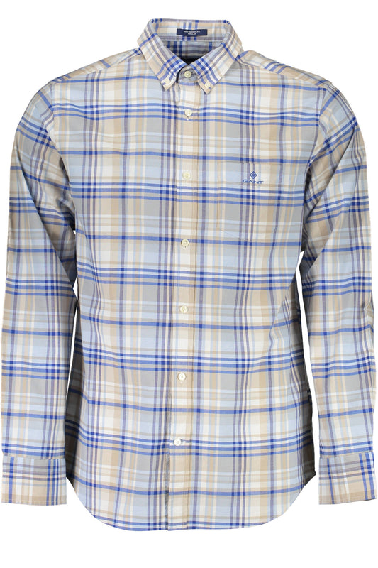 Gant Camicia Maniche Lunghe Uomo Azzurro - mem39