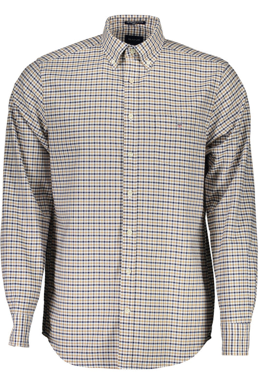 Gant Camicia Maniche Lunghe Uomo Beige - mem39