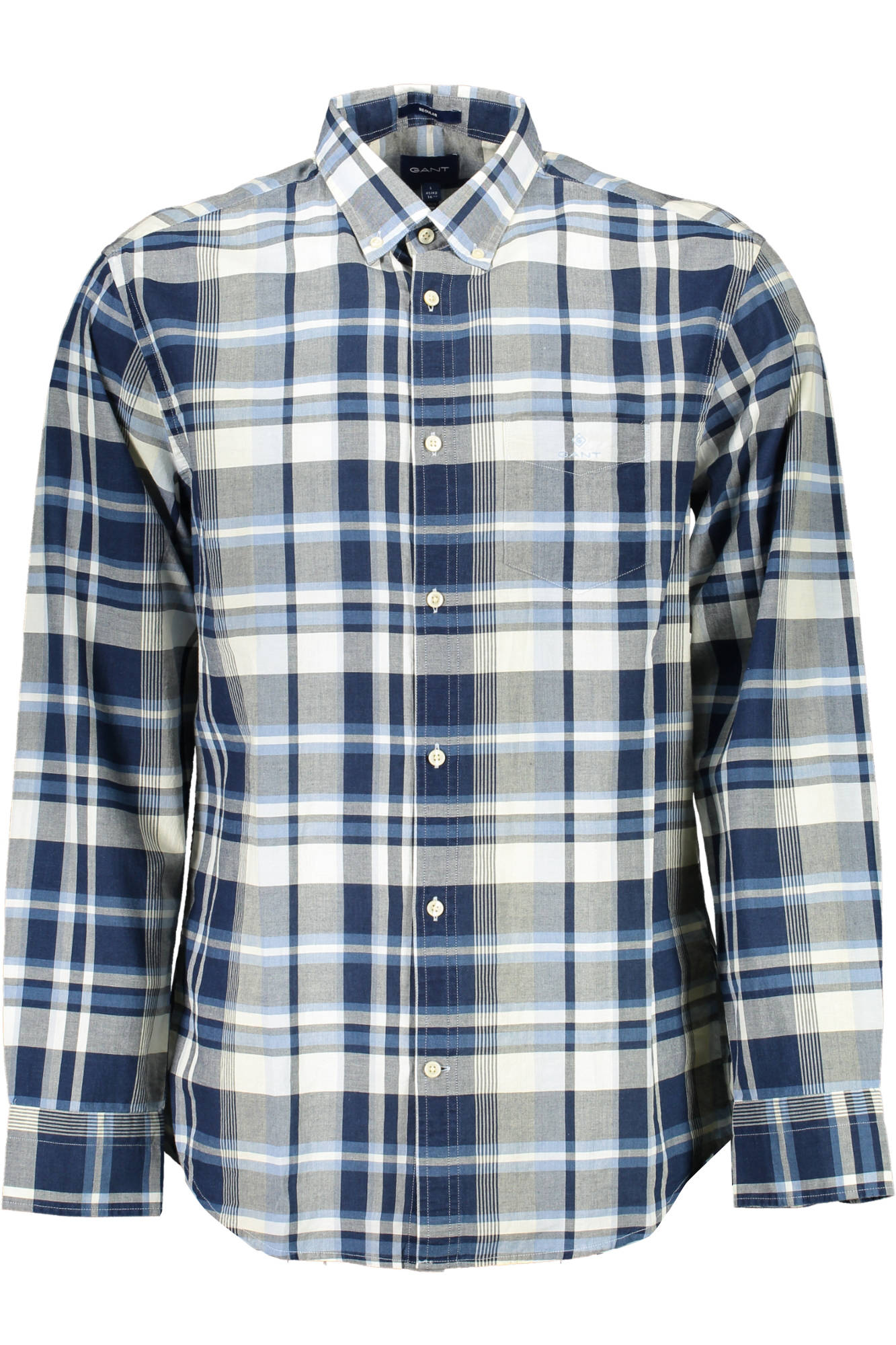 Gant Camicia Maniche Lunghe Uomo Blu - mem39