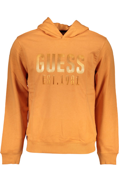 Guess Jeans Felpa Senza Zip Uomo Arancio"" - mem39