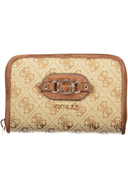 GUESS JEANS PORTAFOGLIO DONNA BEIGE