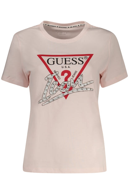 Guess Jeans T-Shirt Maniche Corte Donna Rosa - mem39