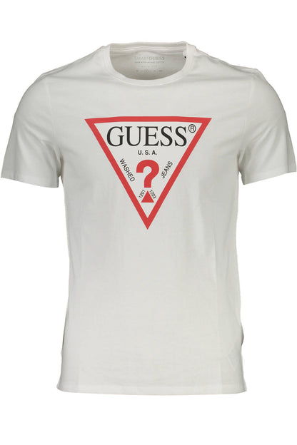 Guess Jeans T-Shirt Maniche Corte Uomo Bianco - mem39