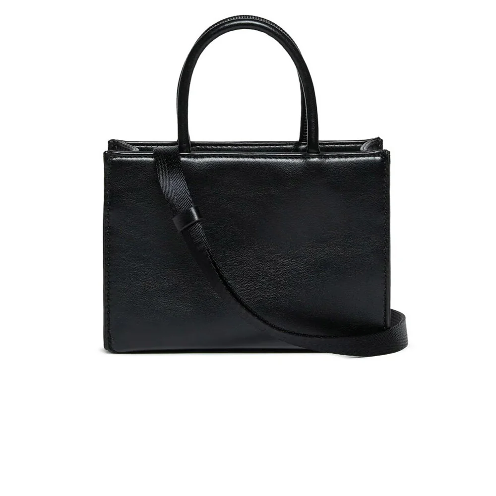 Diesel borsa in ecopelle con logo nero - mem39