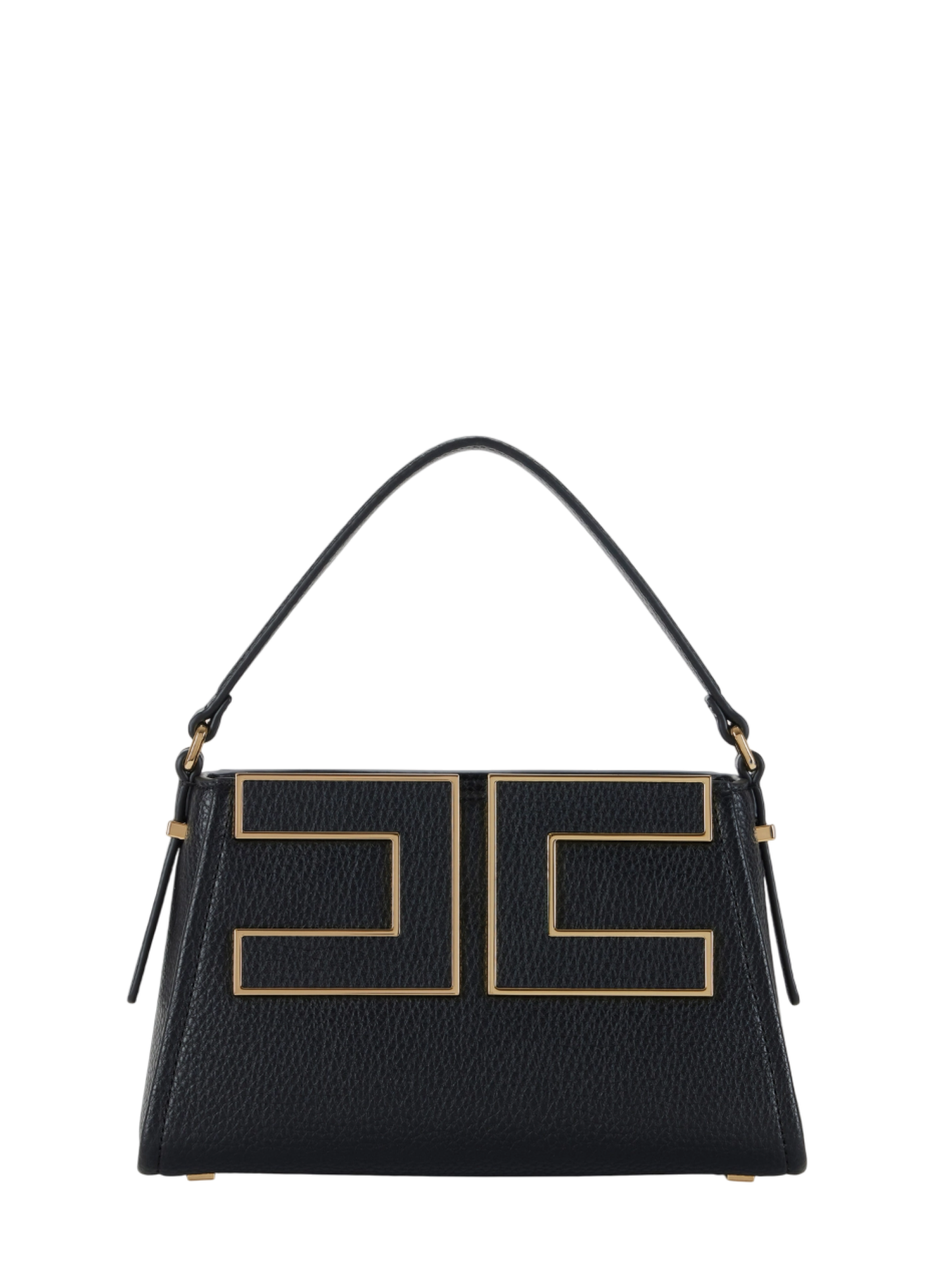 Elisabetta Franchi borsa in ecopelle con logo nero