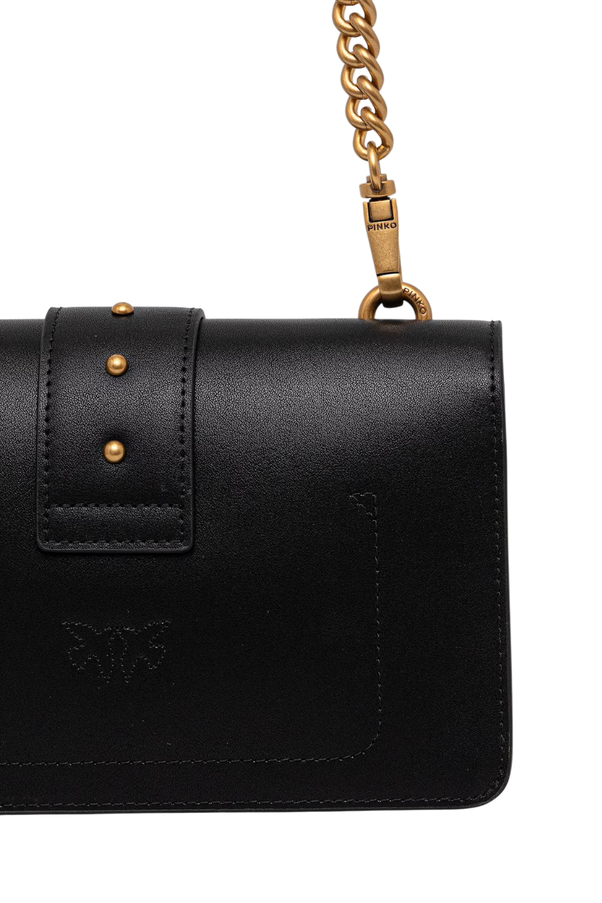 Pinko borsa a tracolla Love Bag One Mini nero oro