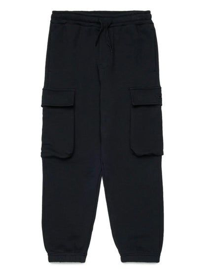 Diesel pantaloni joggers con tasconi Plekox nero