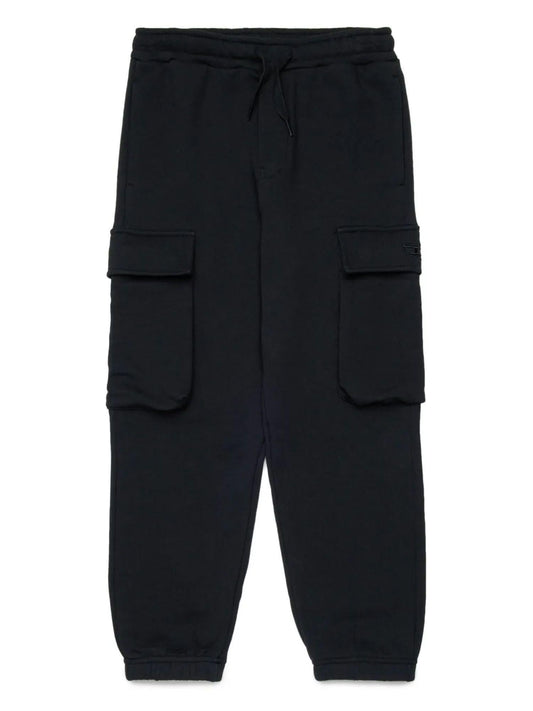 Diesel pantaloni joggers con tasconi Plekox nero