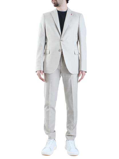 Mulish abito da uomo con giacca monopetto color sabbia