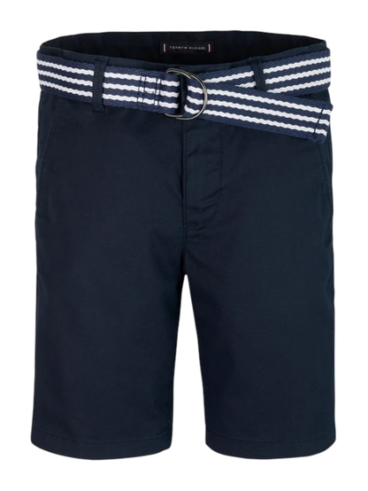 Tommy Hilfiger bermuda bambino con cintura blu