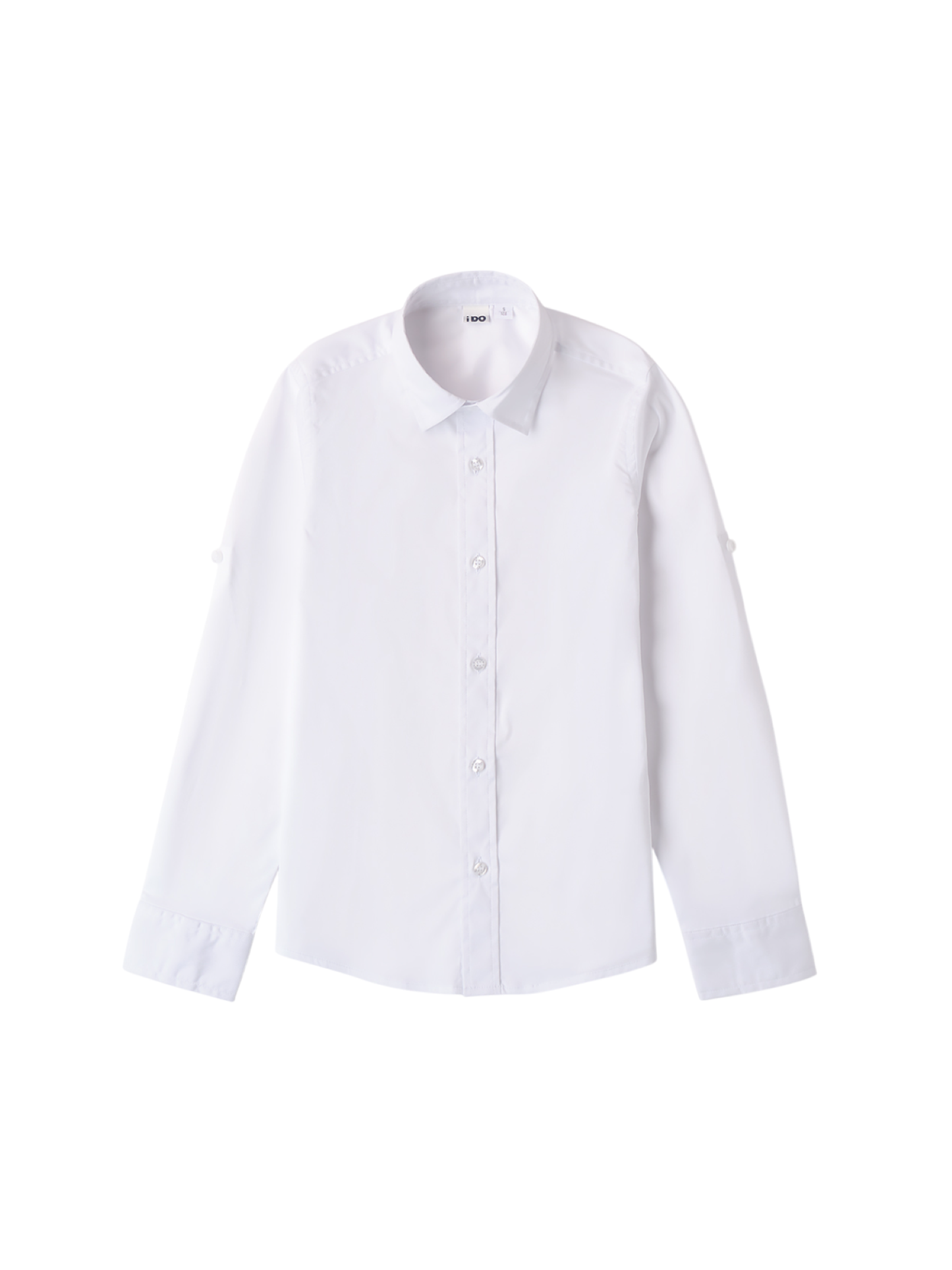 iDo camicia manica lunga in cotone bianco