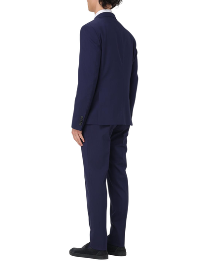 Manuel Ritz abito uomo monopetto in fresco lana blu