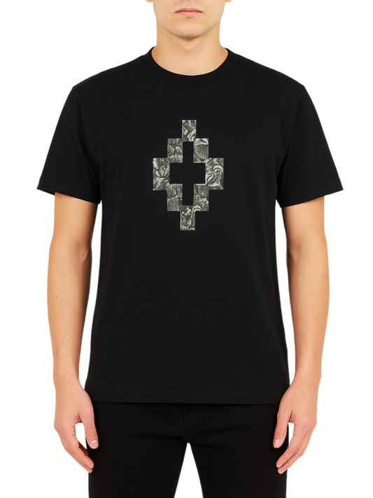 County of Milan T-shirt manica corta con logo nero