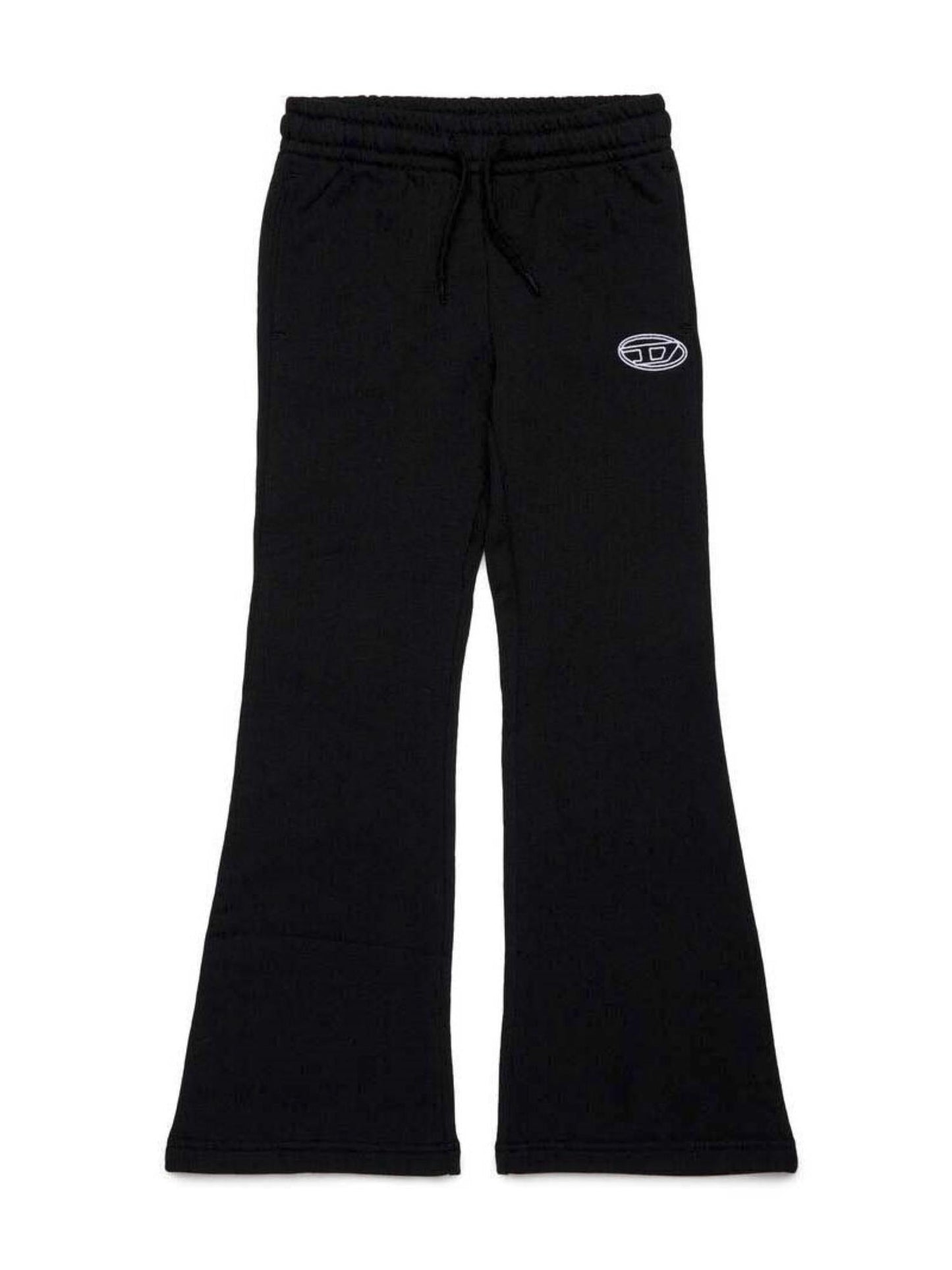 Diesel pantaloni flare in felpa Pebirt nero