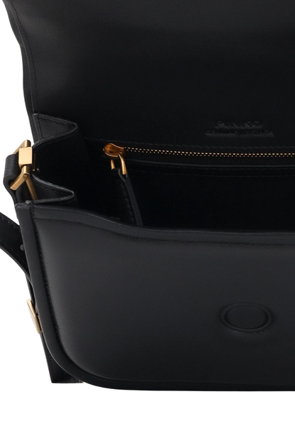 Pinko borsa Love Box Bag in pelle nero oro