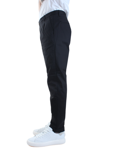 Rar pantaloni Rio con pinces slim fit nero - mem39