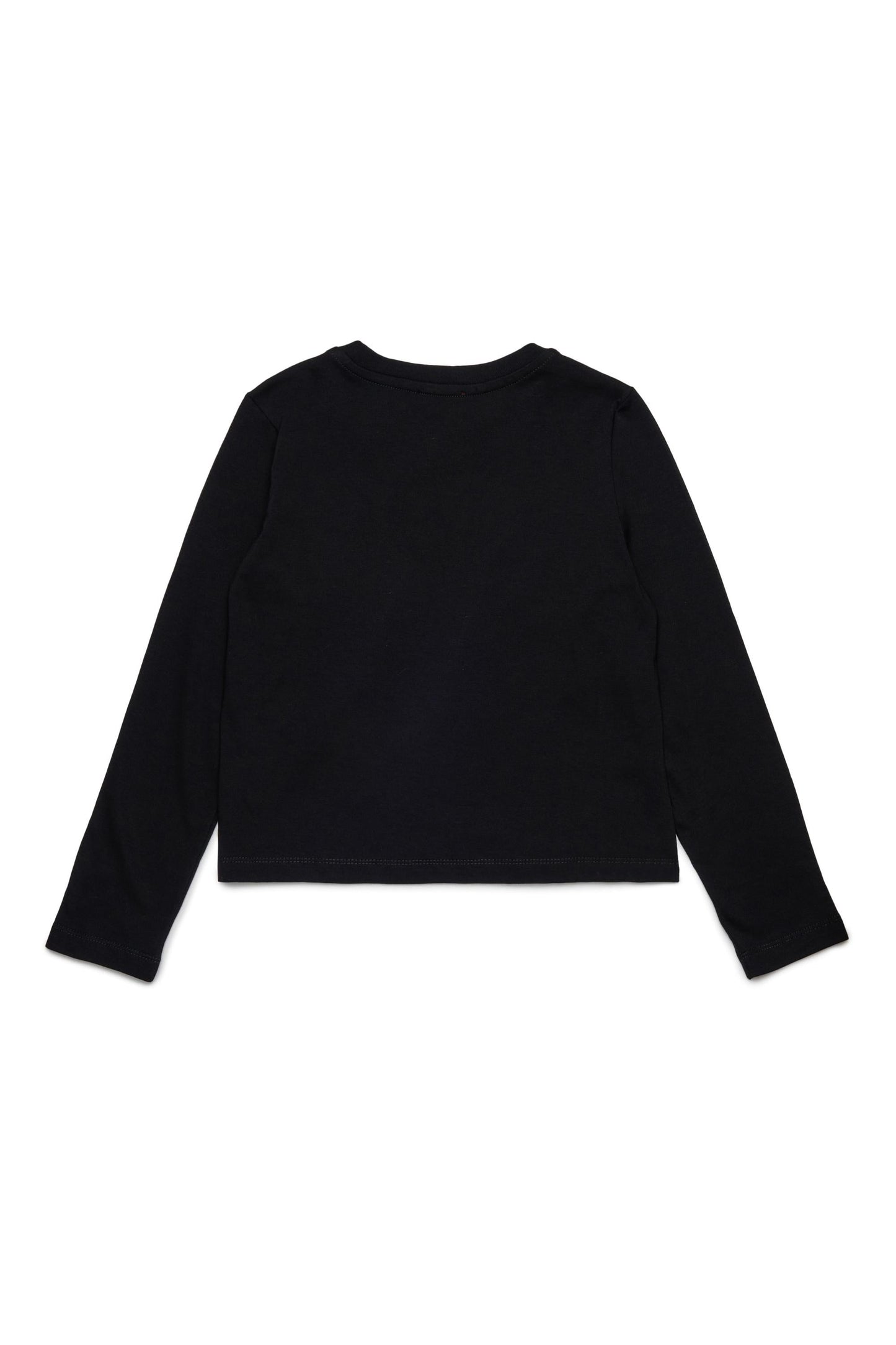 Diesel T-shirt manica lunga in jersey nero