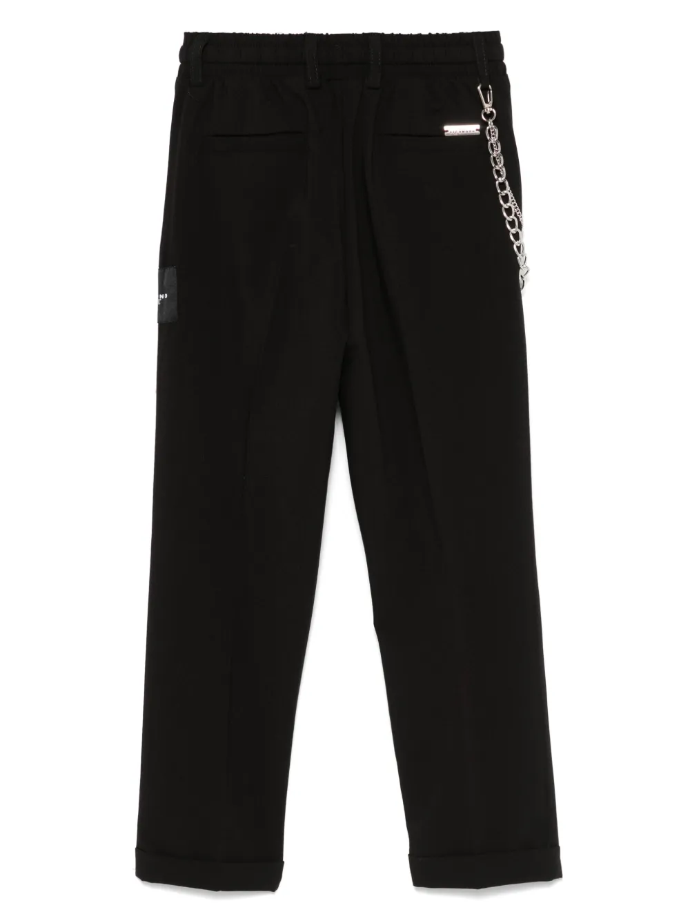 John Richmond pantaloni Baum con catenella nero