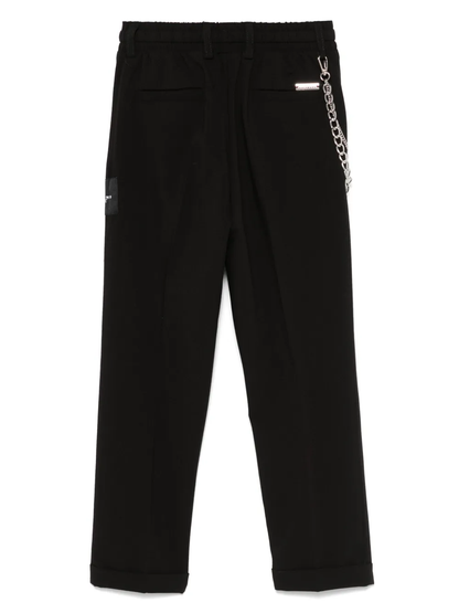 John Richmond pantaloni Baum con catenella nero