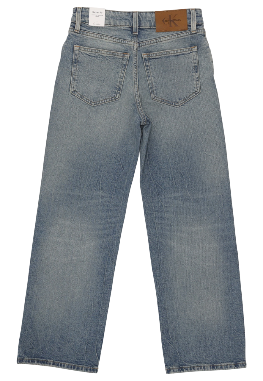 Calvin Klein jeans jeans gamba larga Skater lavaggio blu