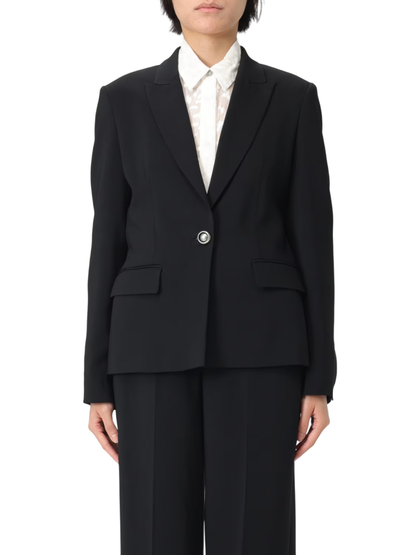 Pinko giacca blazer Gente in cady tecnico nero