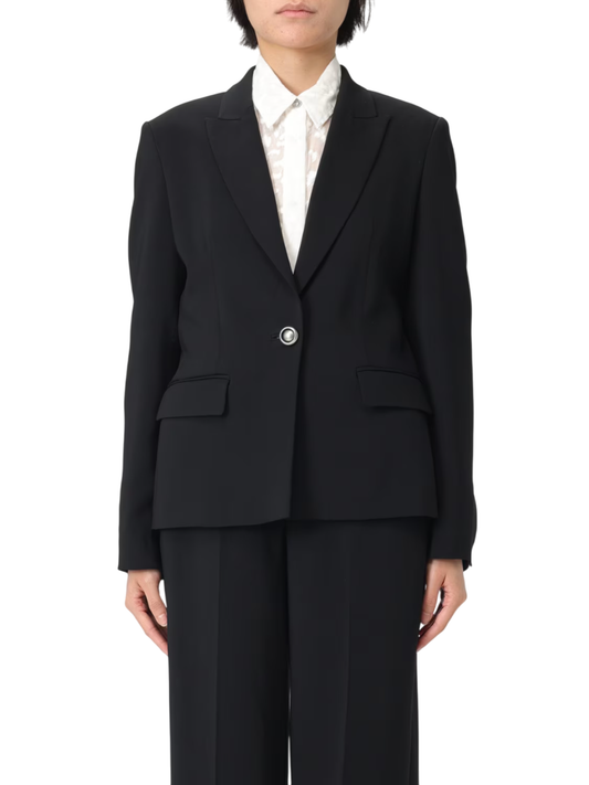 Pinko giacca blazer Gente in cady tecnico nero