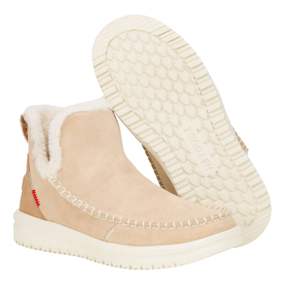 Hey Dude stivaletti Camden Suede con ecopelliccia beige