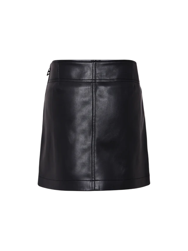 Diesel gonna corta in ecopelle Gleppy nero