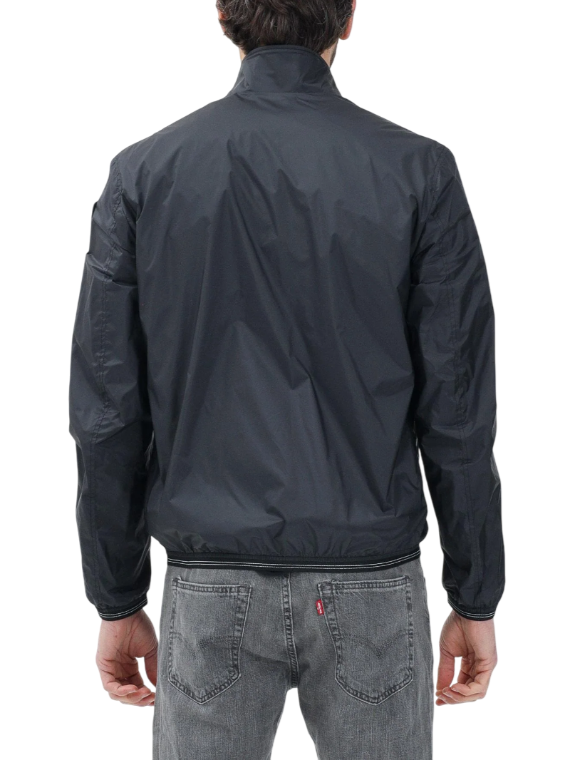 Blauer giubbino leggero anti vento in nylon Kerwin nero