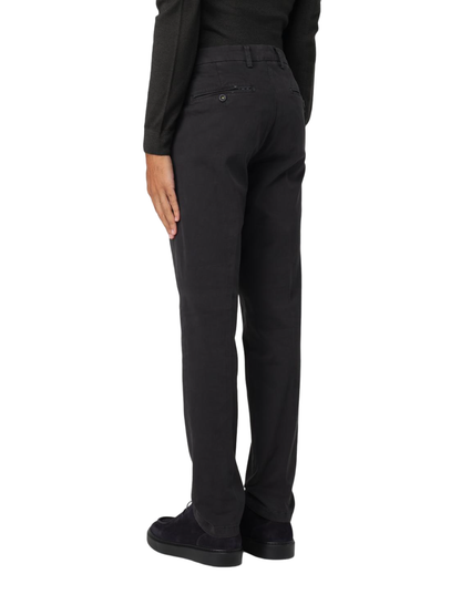 Manuel Ritz pantaloni chino in twill con pinces blu