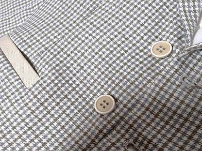 Pascal completo elegante in fantasia Pied de Poule beige