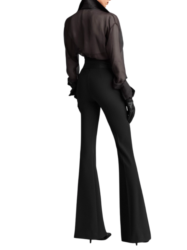 Aniye By pantaloni a zampa Sienna nero