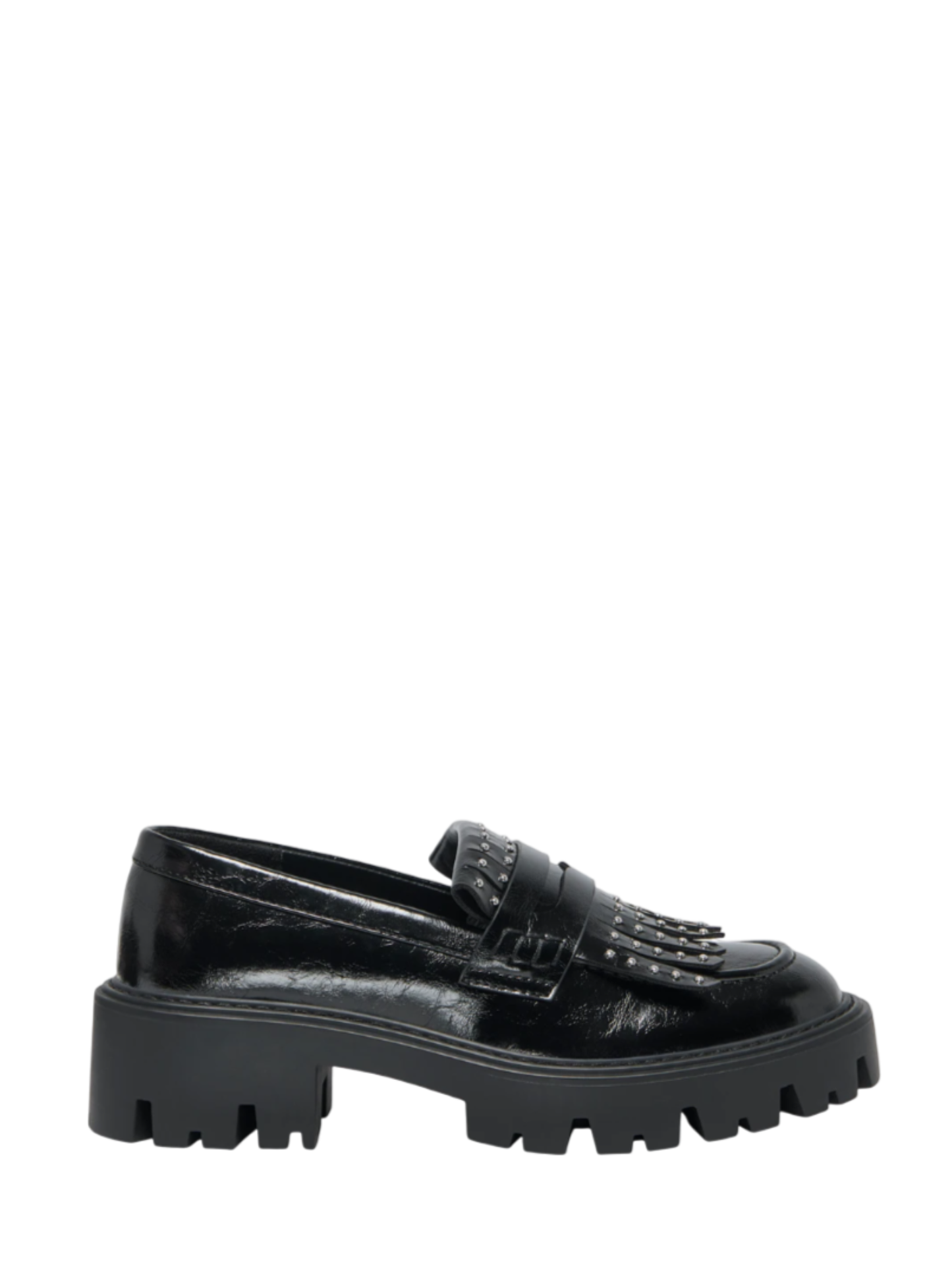 Only mocassini in ecopelle con borchie nero