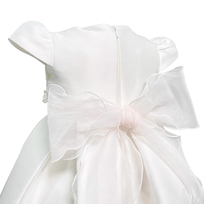 MImilù Abito da cerimonia neonata in mikado bianco