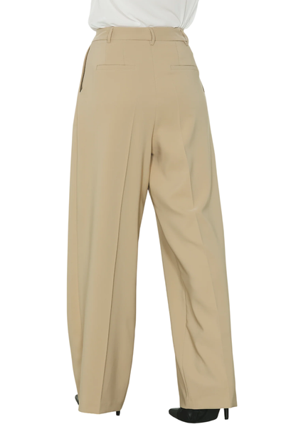 Relish pantaloni palazzo Arabia con pinces beige