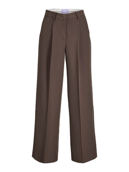 Jjxx pantaloni donna vita alta con pinces marrone
