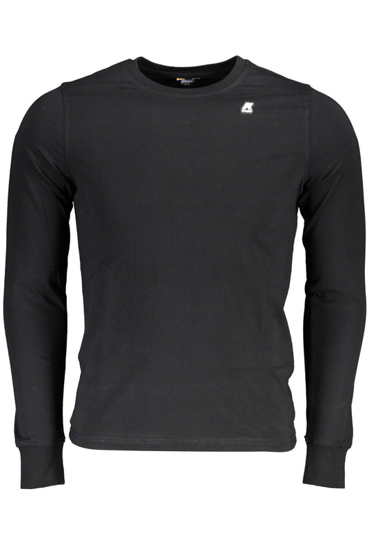 K-Way T-Shirt Maniche Lunghe Uomo Nero - mem39