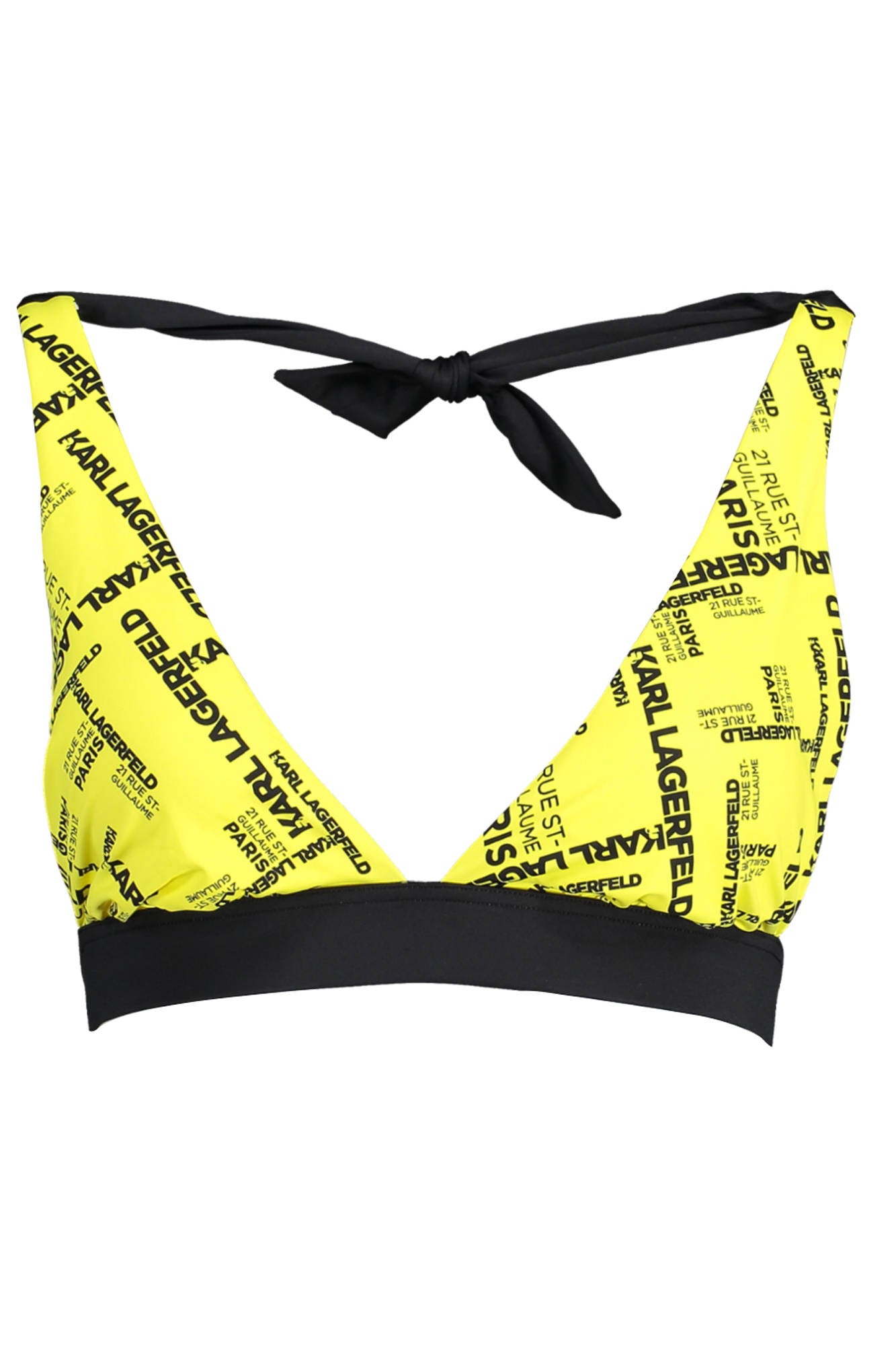 Karl Lagerfeld Beachwear Costume Parte Sopra Donna Giallo"" - mem39