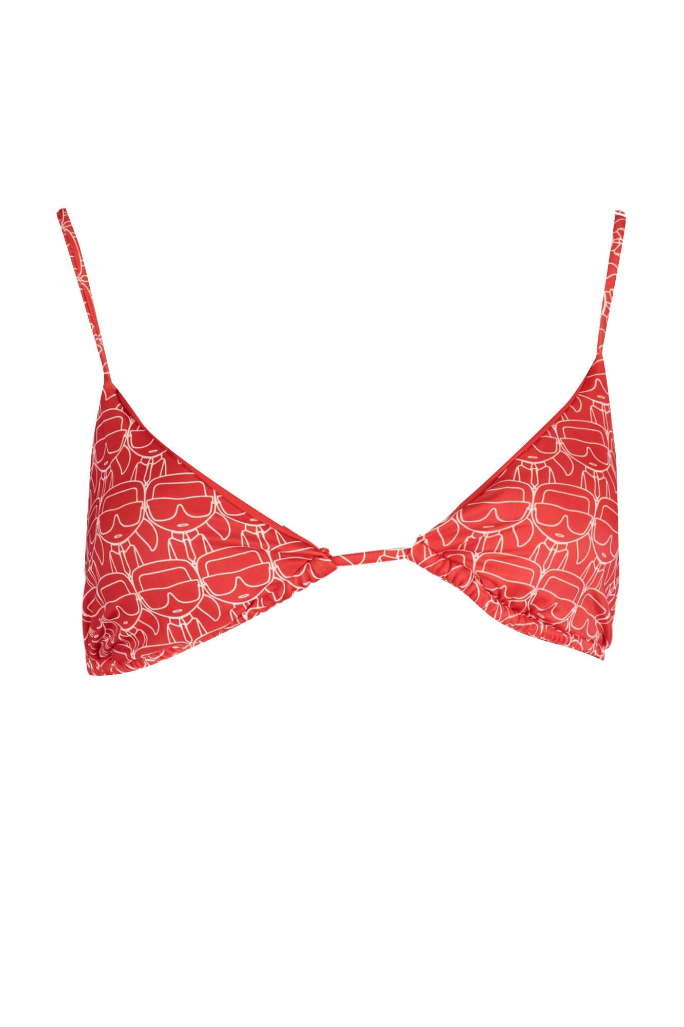 Karl Lagerfeld Beachwear Costume Parte Sopra Donna Rosso"" - mem39