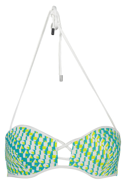 Karl Lagerfeld Beachwear Costume Parte Sopra Donna Verde"" - mem39