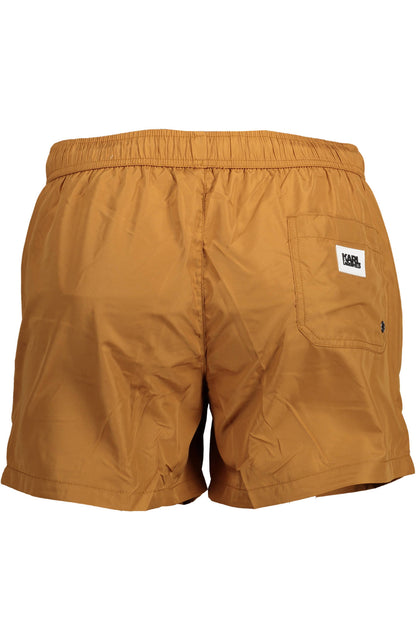 Karl Lagerfeld Beachwear Kl22Mbs08_Marrone_Brown - mem39