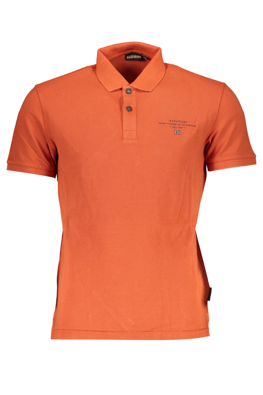 Napapijri Polo Maniche Corte Uomo Arancio - mem39