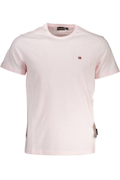 Napapijri T-Shirt Maniche Corte Uomo Rosa - mem39