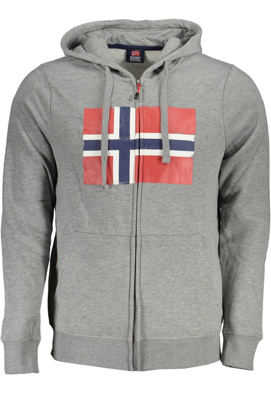 Norway 1963 Felpa Con Zip Uomo Grigio"" - mem39