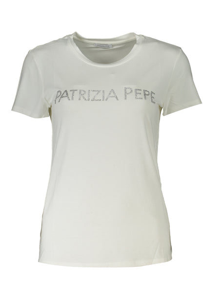 Patrizia Pepe T-Shirt Maniche Corte Donna Bianco"" - mem39