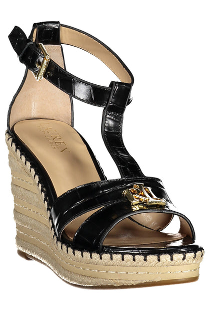 Ralph Lauren Calzatura Sandalo Donna Nero"" - mem39